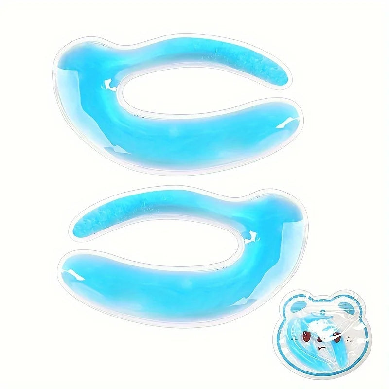 Cold Compress Gel Eye Patch for Dual Temperature Facial Care and Eyelid Treatment