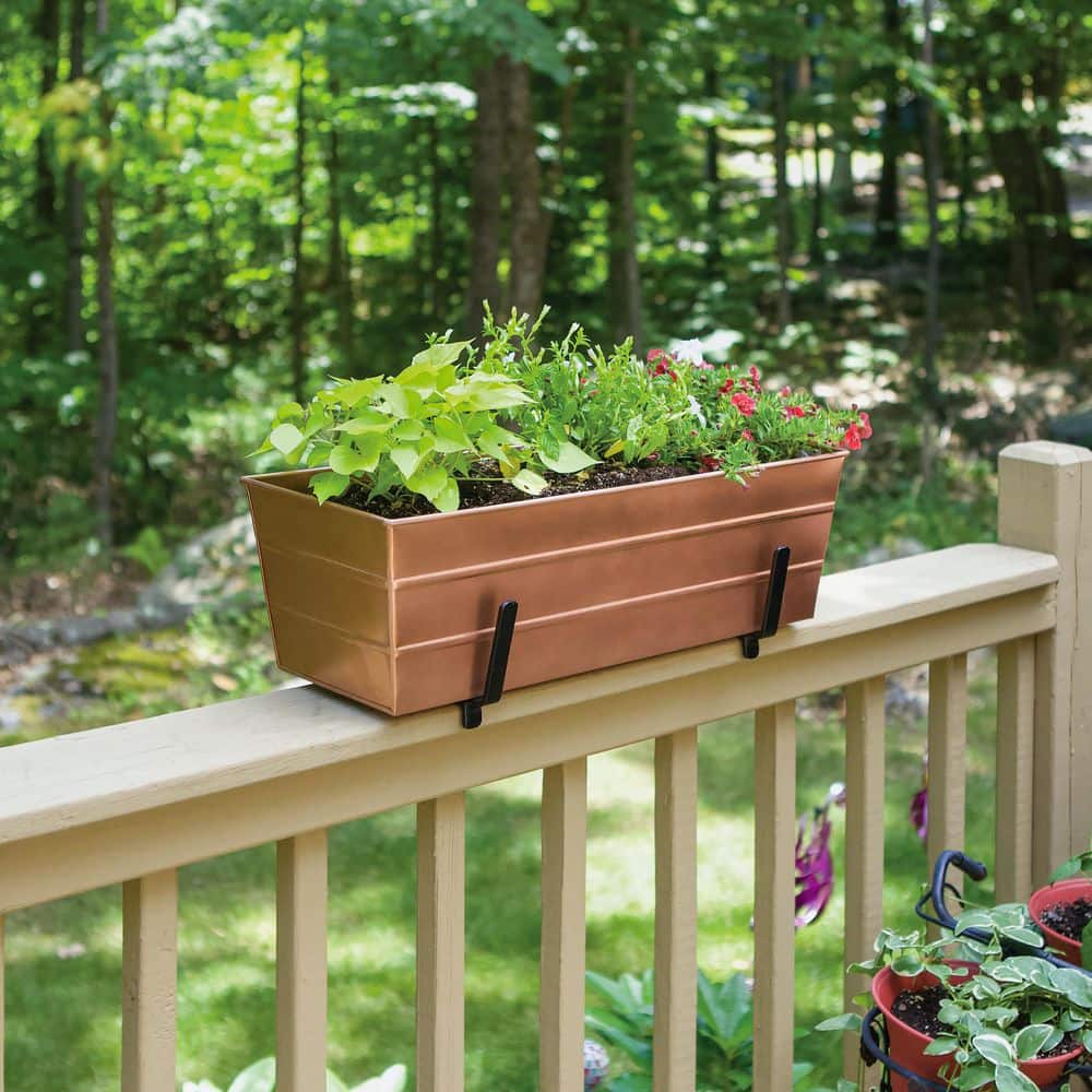 Elevate Your Gardening Game with the 24" Copper Plated Wrought Iron Bloom Box Garden Kit – Perfect for Indoor and Outdoor Spaces!